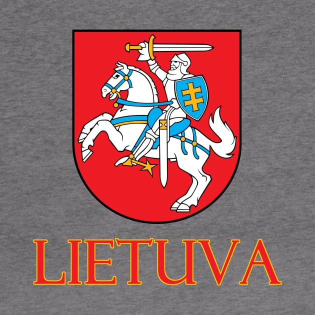 Lithuania - Coat of Arms Design (Lithuanian Text) by Naves